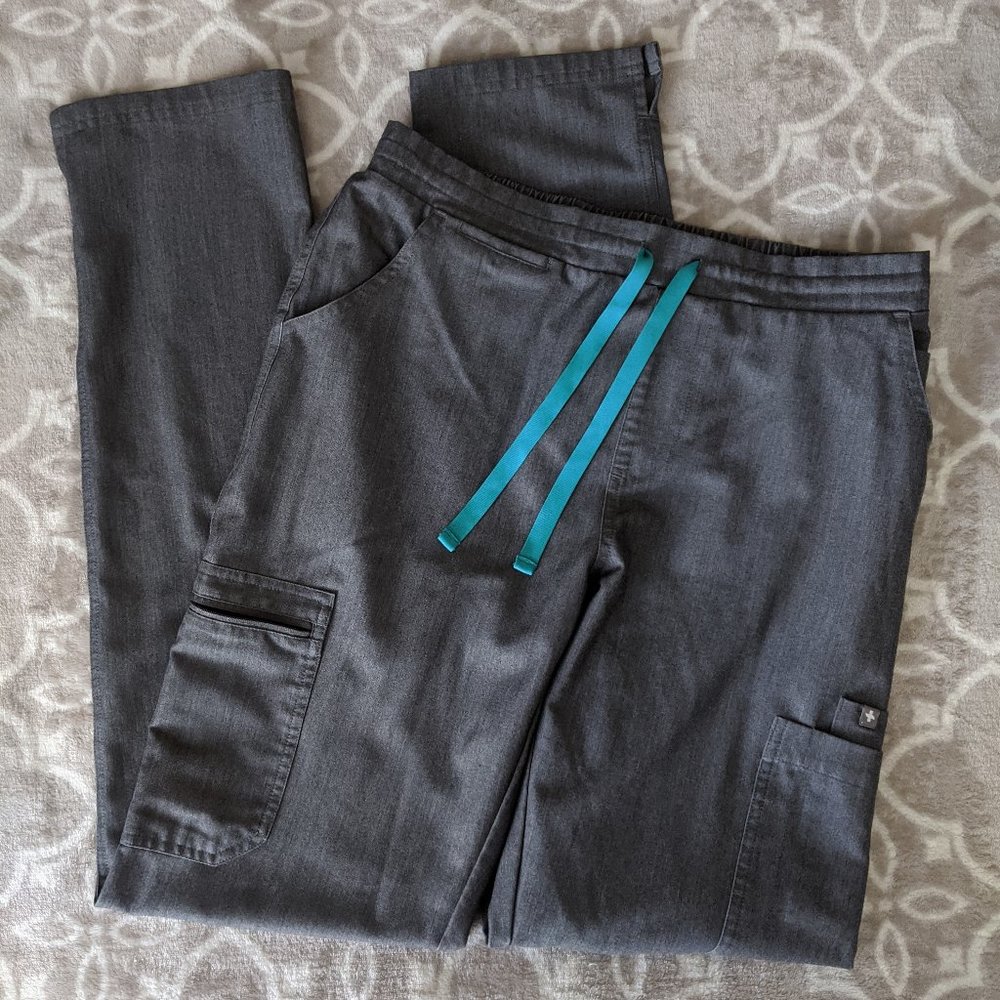 Wear Figs Yola Skinny Scrub Pant Graphite - S/T